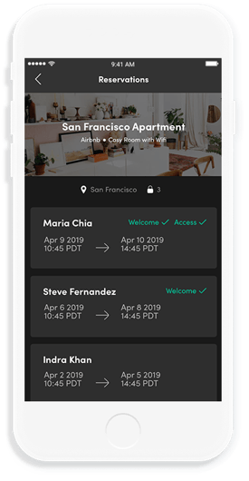 Syncs with Aribnb Syncs with Aribnb