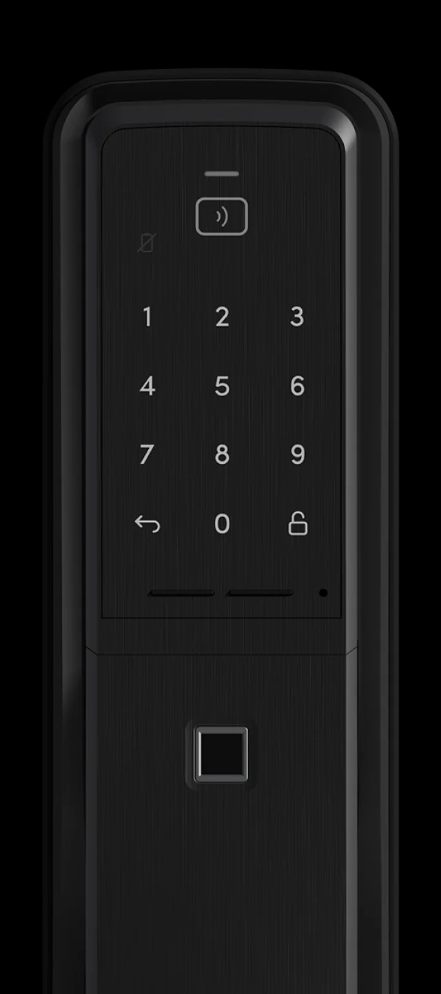 igloohome Push-Pull Mortise digital lock in Black