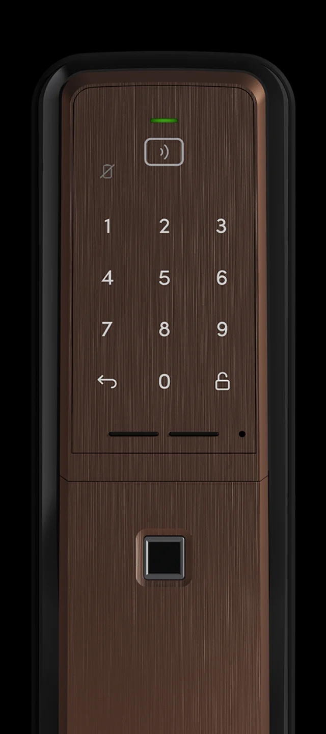 igloohome Push-Pull Mortise digital lock in Copper