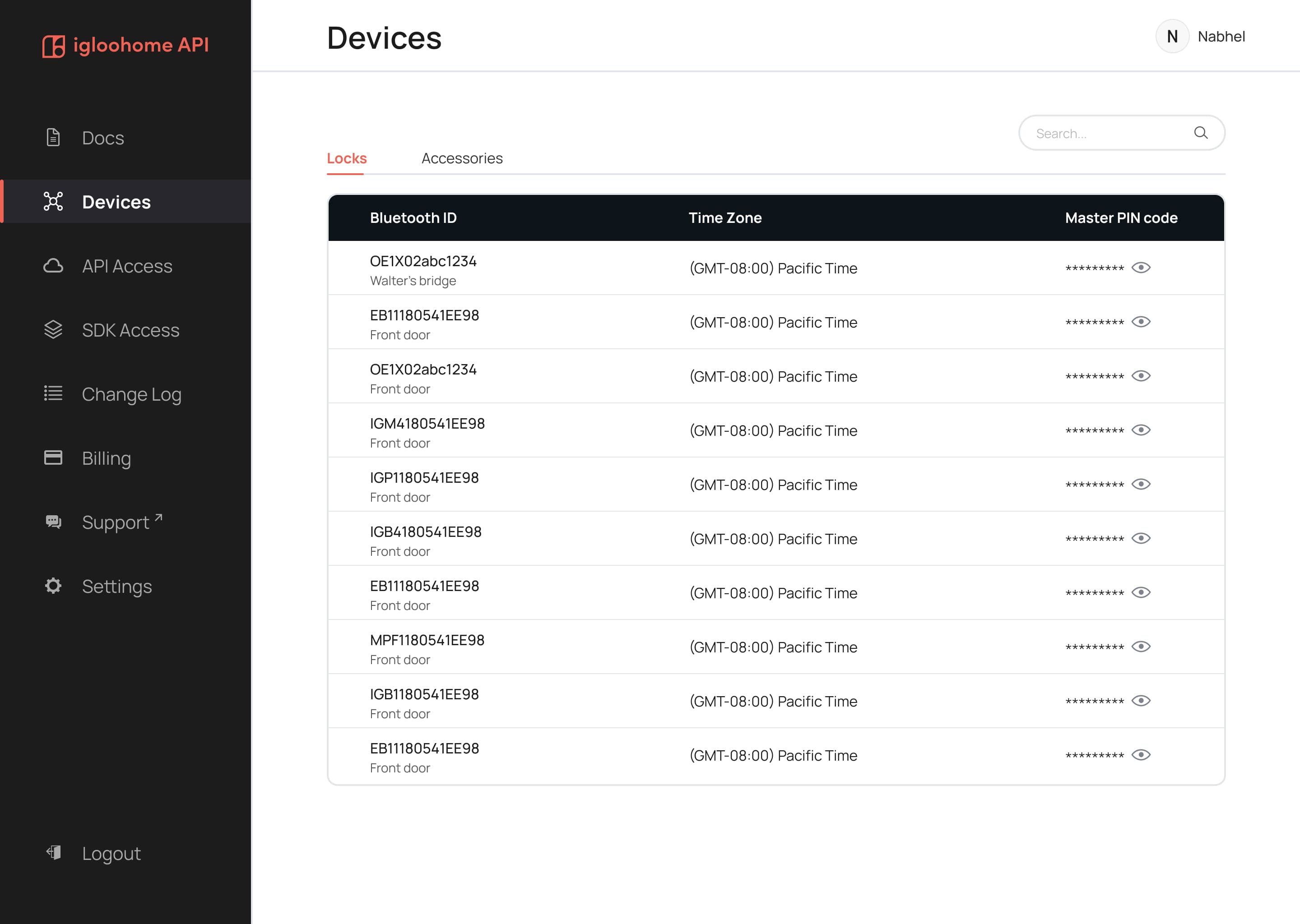 Range of igloohome smart locks and access devices